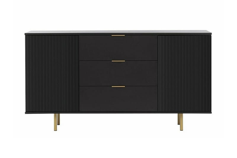 Staffin Barnskåp 150x80 cm Svart - Barn & bebis - Förvaring barnrum