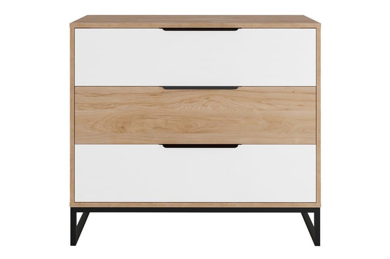 Staffin Barnskåp 90x80 cm Vit - Barn & bebis - Förvaring barnrum