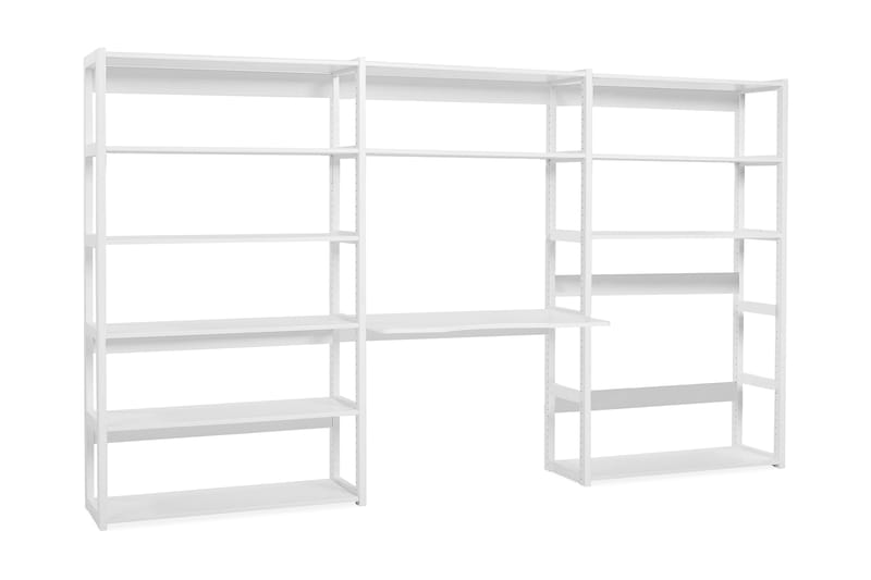 STOREY Hylla med skrivbord - Bokhylla barn - Förvaring barnrum - Barnrum