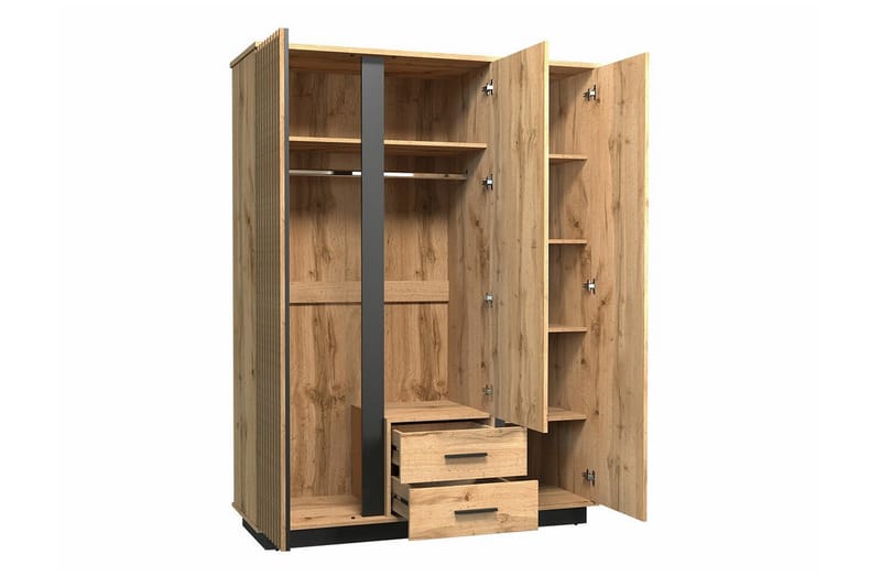 Strathy Barnskåp 146x194 cm Svart - Barn & bebis - Förvaring barnrum