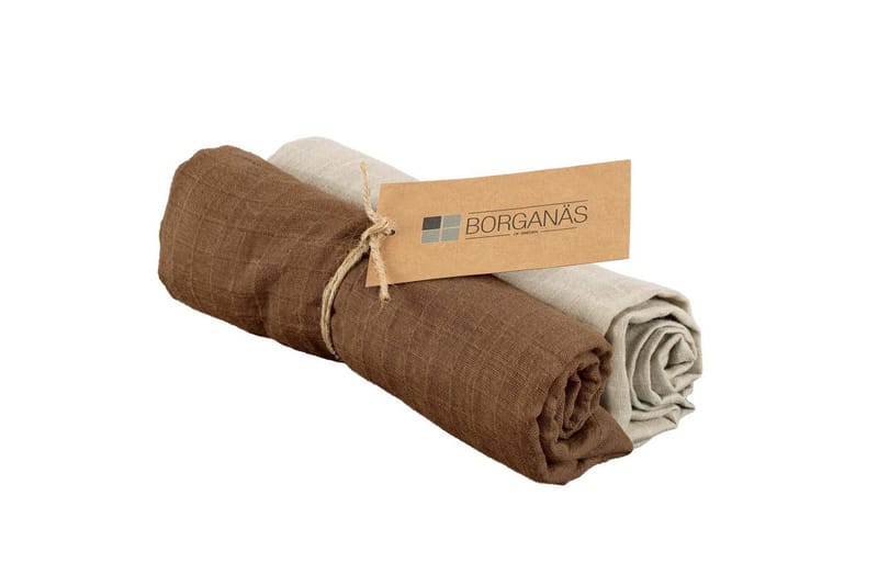 Muslinwrap 2-Pack - Sand/Tobacco (70 x 70 cm) - Barn & bebis - Barnrumsinredning & leksaker