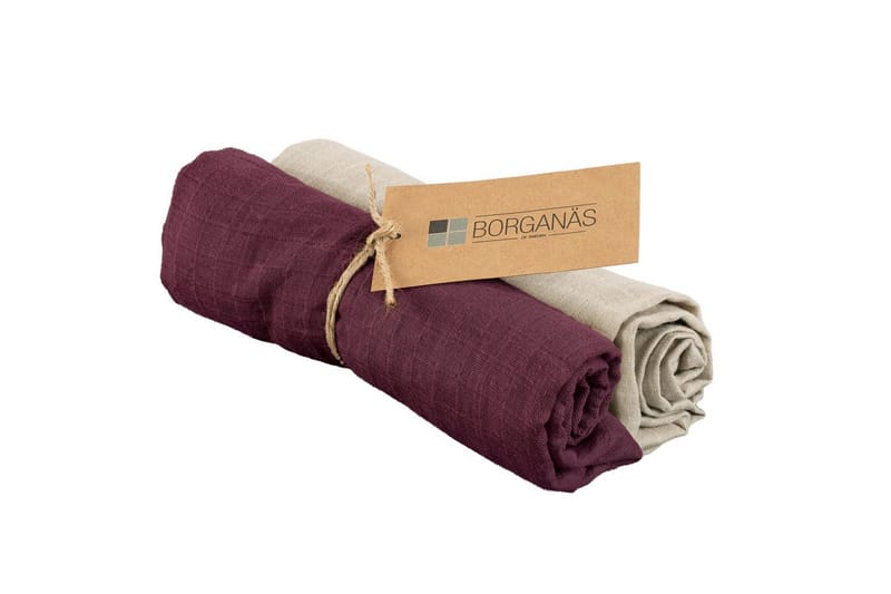 Muslinwrap 2-Pack - Sand/Plommon (70 x 70 cm) - Barn & bebis - Barnrumsinredning & leksaker