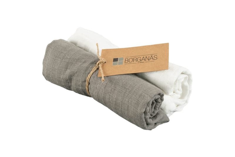 Muslinwrap 70 x 70 cm 2-Pack Mörkgrå - Mörkgrå - Barn & bebis - Barnrumsinredning & leksaker