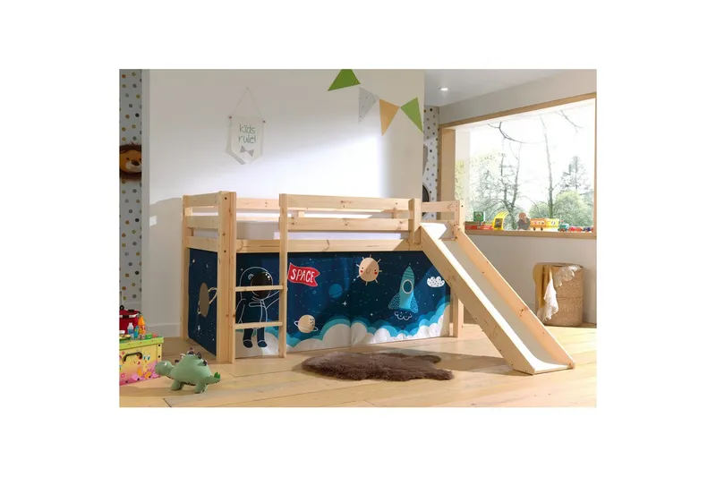 Pino Barngardiner 140 cm - Blå - Barn & bebis - Barnrumsinredning & leksaker