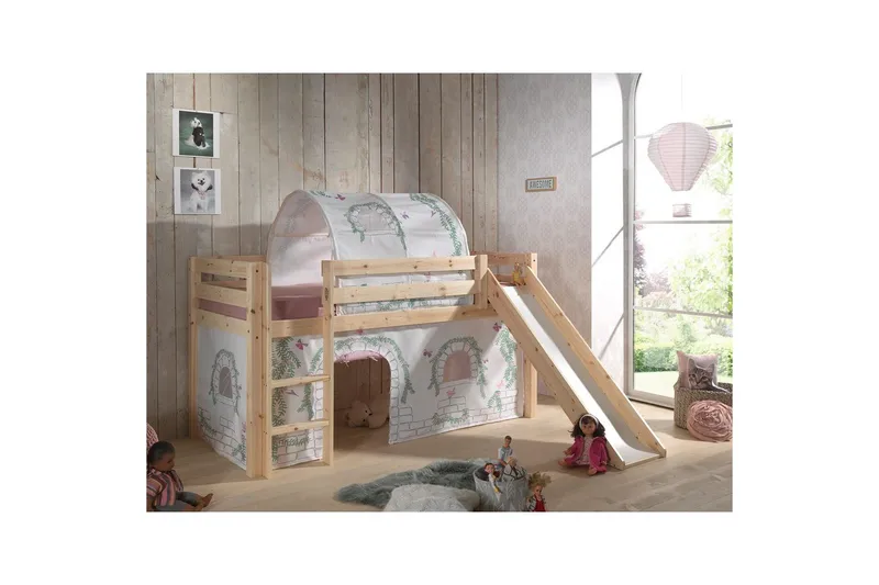 Pino Barngardiner 95 cm - Vit||Rosa - Barn & bebis - Barnrumsinredning & leksaker