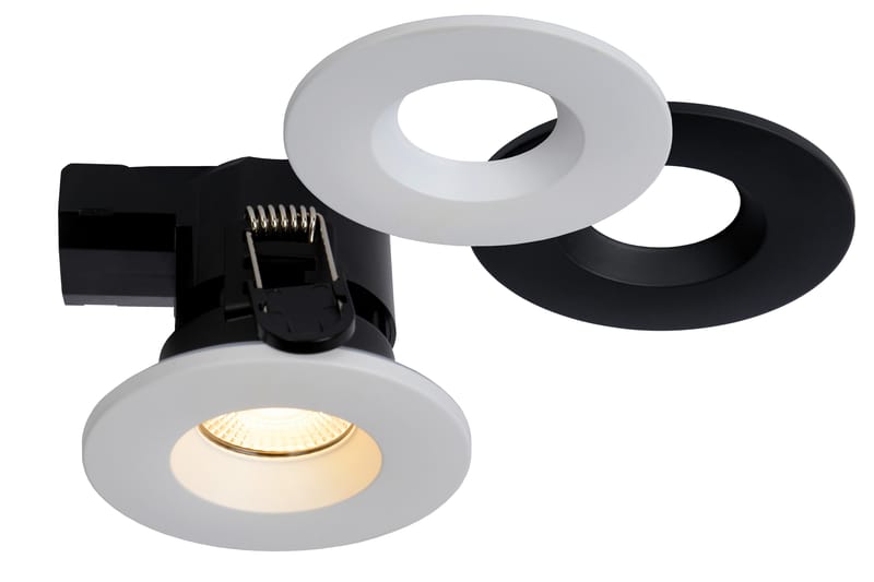 BINKY Taklampa Badrum Rund Vit - Lucide - Badrumsbelysning - Badrumslampa tak