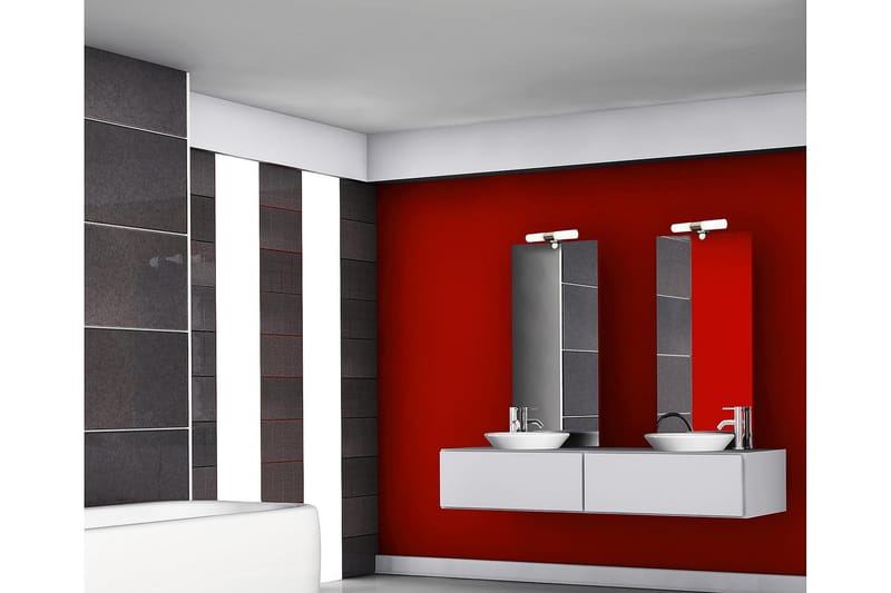COSENZA Vägglampa Krom - Aneta Lighting - Badrumsbelysning - Badrumslampa tak