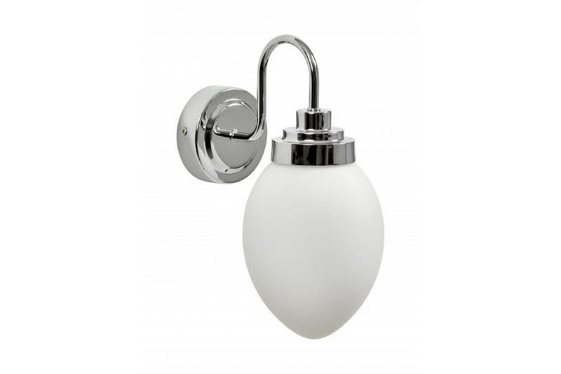 GARPEN Badrumsbelysning 22 cm Krom/Vit - Badrumsbelysning