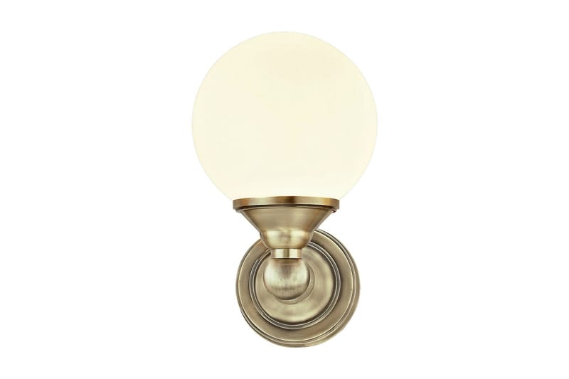 LUGANO vägglampa bad, antik/opal - Badrumsbelysning - Badrumslampa vägg