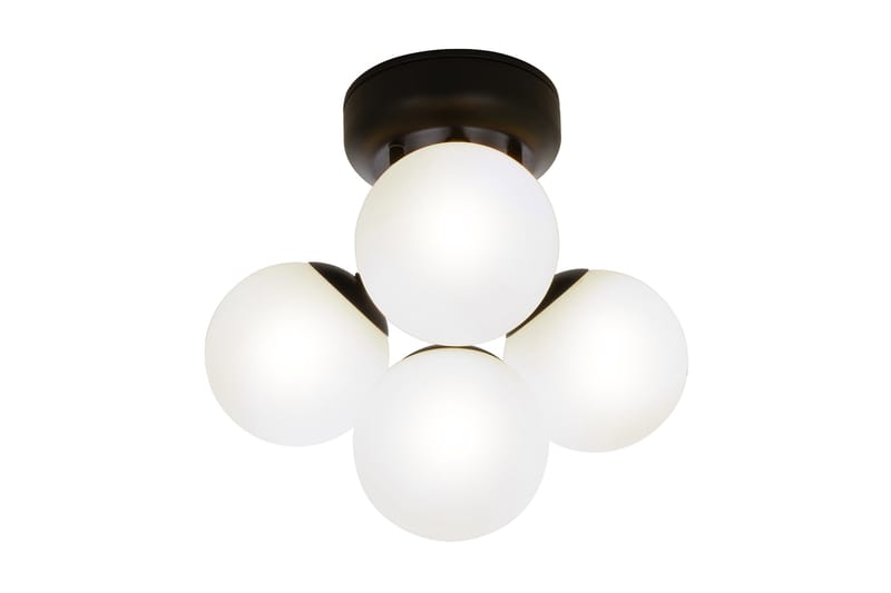 NICOSIA plafond bad 4:a, svart - Aneta Lighting - Badrumsbelysning - Badrumslampa tak
