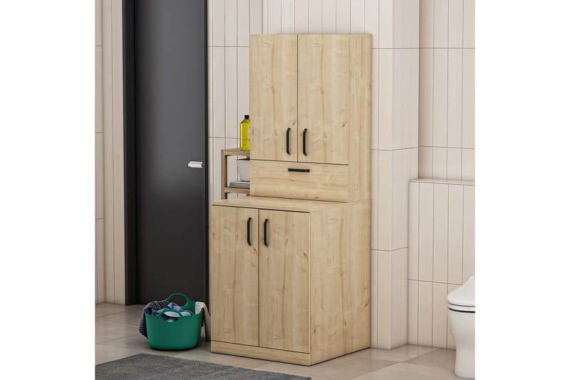 PALMIRA Badrumsskåp 70x90 cm Ljusbrun - Förvaring - Badrumsförvaring & tvättstuga inredning - Badrumsskåp