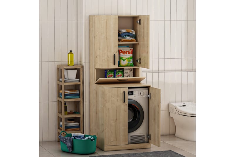 PALMIRA Badrumsskåp 70x90 cm Ljusbrun - Förvaring - Badrumsförvaring & tvättstuga inredning - Badrumsskåp