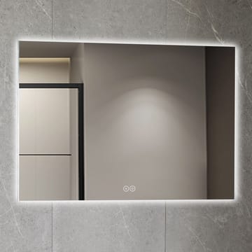 Rektangulär badrumsspegel med LED-belysning 120x80 cm Vit - Inredning & dekor - Speglar - Badrumsspegel