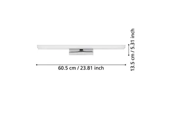 Spegelbelysning Eglo Tabiano-Z 605 mm - Vit/Krom - Belysning - Badrumsbelysning - Badrumslampa vägg
