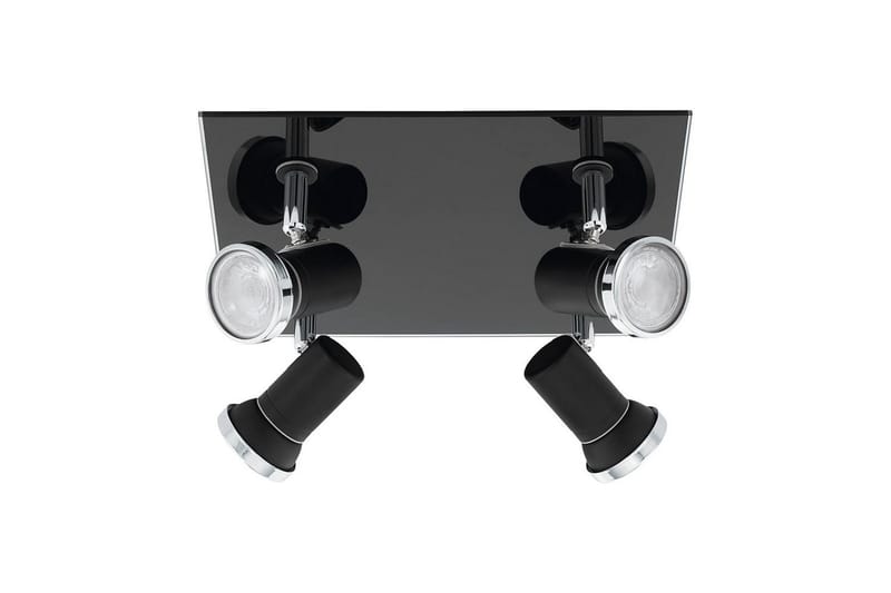 Spotlight Eglo Tamara 1 Kvadrat Svart, Krom Klar, Svart/Krom