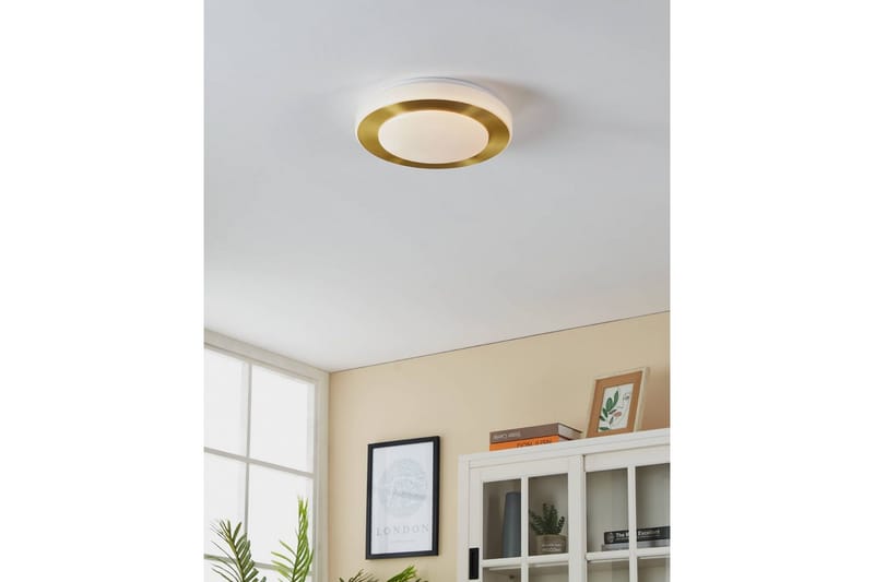 Taklampa Eglo Led Carpi - Vit/Mässing - Belysning - Badrumsbelysning