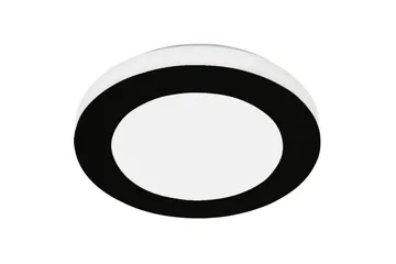 Vägg-/Taklampa Eglo Led Carpi 300 mm, Svart, Vit - Vit/Svart - Belysning - Badrumsbelysning