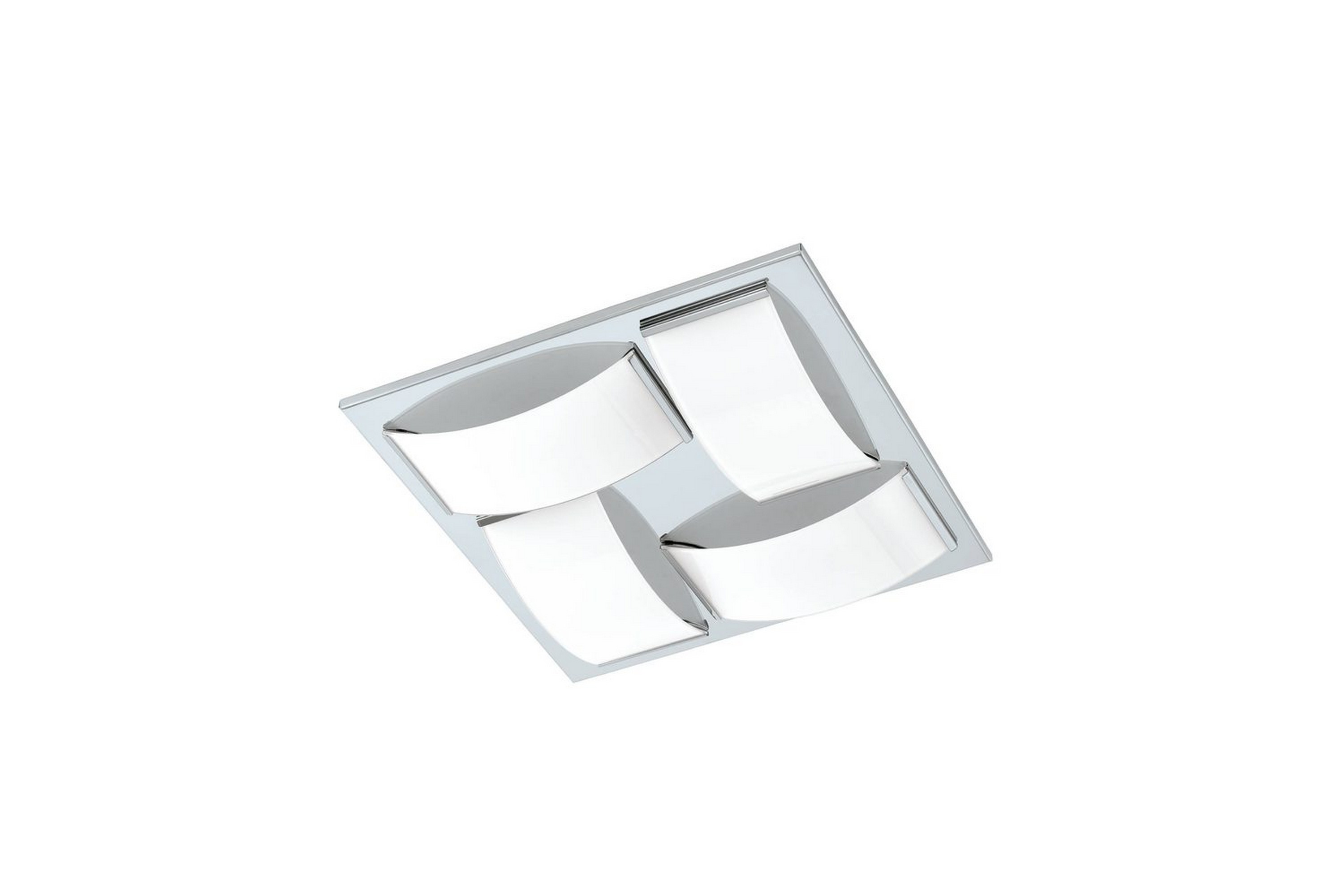 Vägg-/Taklampa Eglo Wasao 1 - Vit/Krom