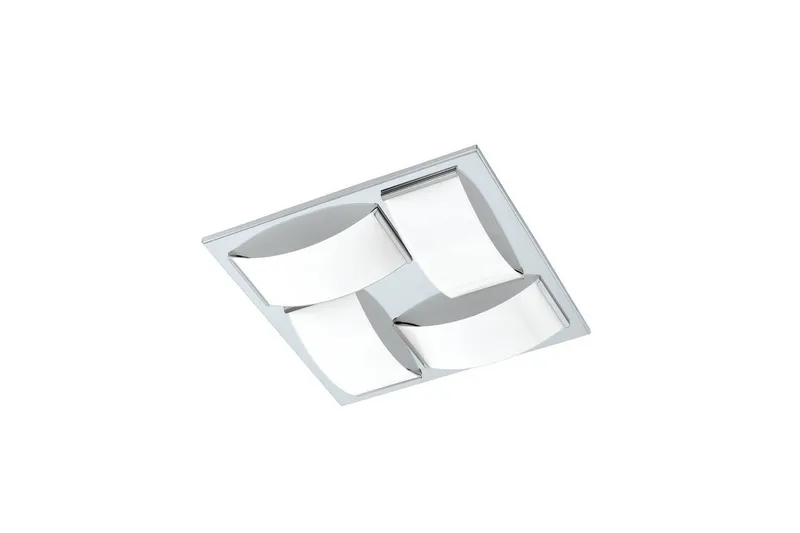 Vägg-/Taklampa Eglo Wasao 1, Vit/Krom