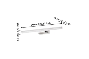 Vägglampa Eglo Vadumi 600 mm - Vit/Krom - Belysning - Badrumsbelysning - Badrumslampa vägg