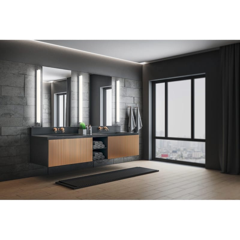 Vägglampa Fabio - 80 cm, Krom - Belysning - Badrumsbelysning - Badrumslampa vägg