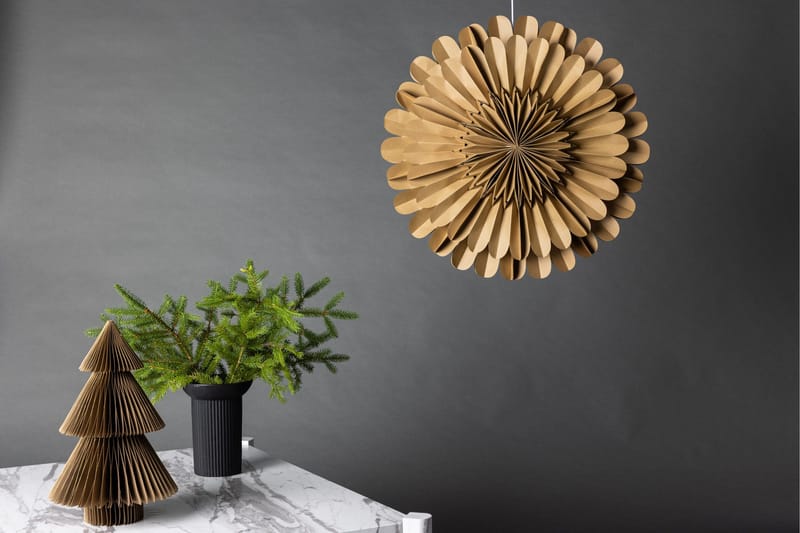 Järvsön Adventsstjärna / Jullampa 60 cm - Brun - Belysning - Julbelysning - Adventsstjärna