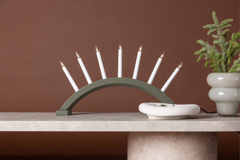 Kebnekaise Ljusstake - Grön - Belysning - Julbelysning