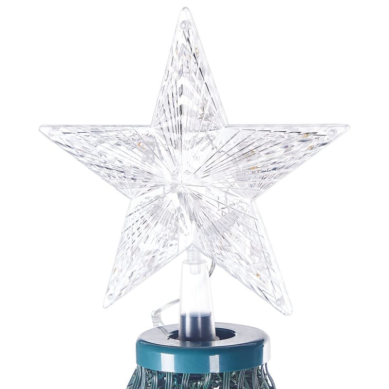 Golvjuldekoration Saarloq - 55x55x160 cm - Belysning - Julbelysning