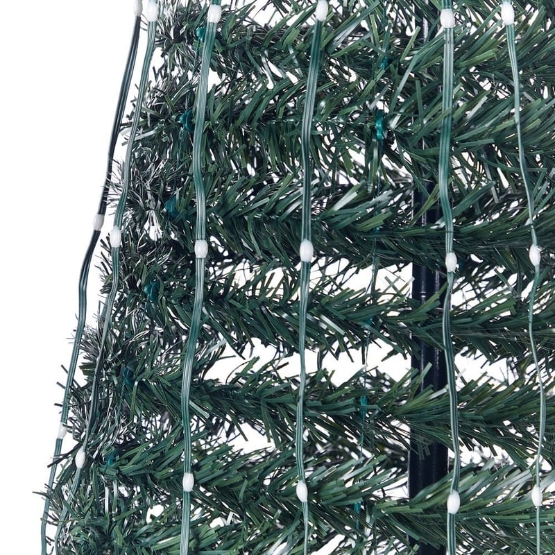 Golvjuldekoration Saarloq - 55x55x160 cm - Belysning - Julbelysning