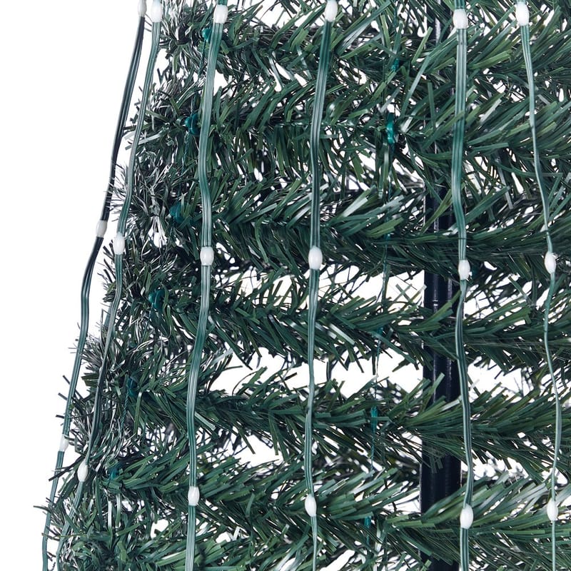 Golvjuldekoration Saarloq - 55x55x188 cm - Belysning - Julbelysning