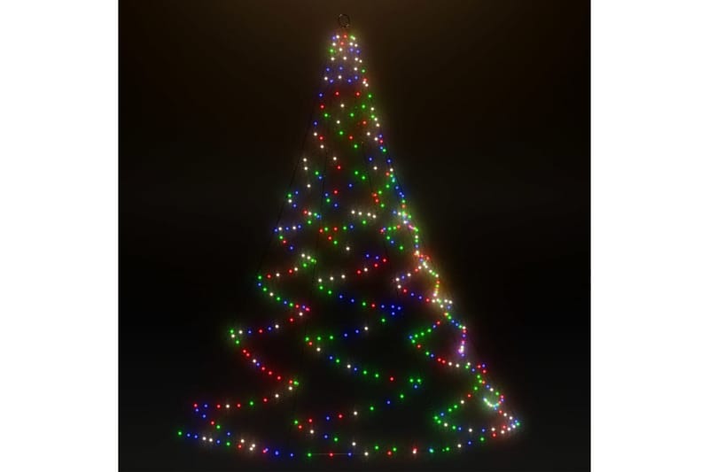 Hängande julgran med metallkrok 260 LED flerfärgad 3 m inne/ - Flerfärgad - Julbelysning - Julbelysning utomhus