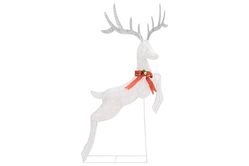 Juldekoration flygande ren 120 LED silver kallvit - Silver - Belysning - Julbelysning