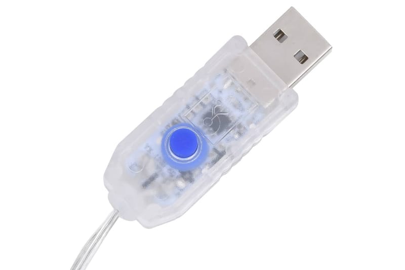 Juldekoration flygande ren 120 LED silver kallvit - Silver - Belysning - Julbelysning