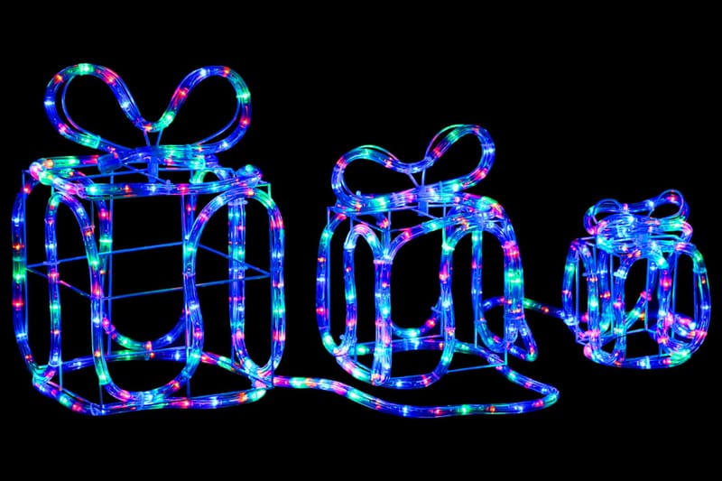 Juldekoration julklappar med 180 LED inomhus/utomhus - Flerfärgad - Julbelysning - Julbelysning utomhus