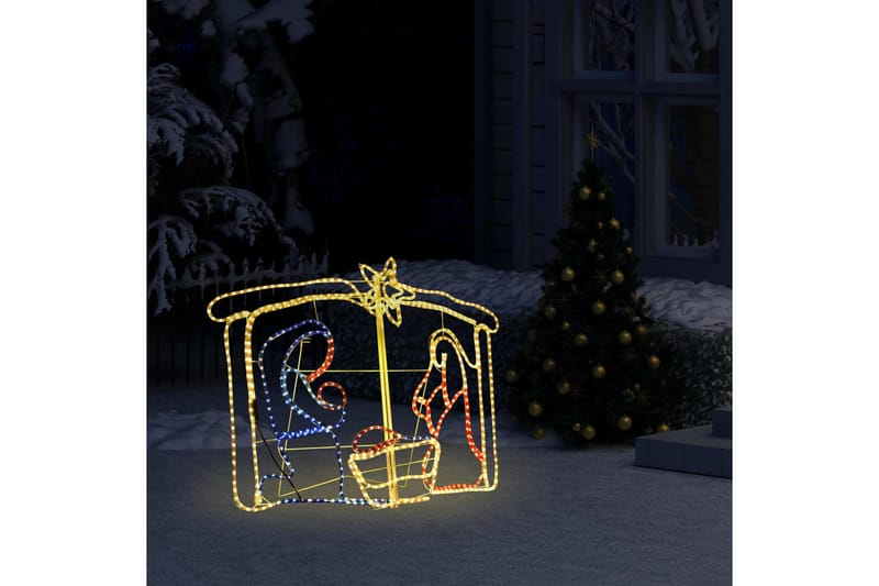 Juldekoration julspel 240 LED 116x41x87 cm - Flerfärgad - Julbelysning - Julbelysning utomhus
