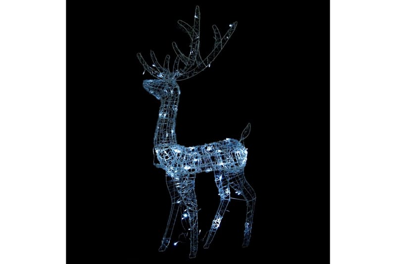 Juldekoration ren akryl 140 LED 120 cm kallvit - Vit - Julbelysning - Julbelysning utomhus