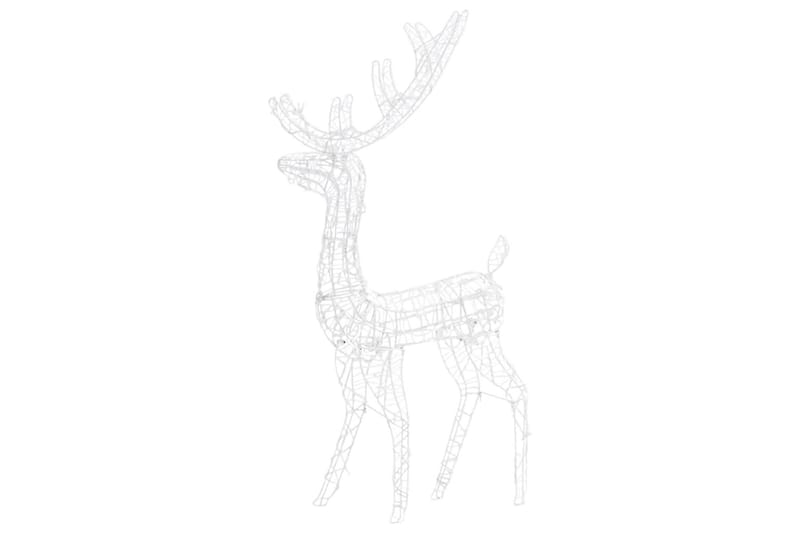 Juldekoration ren akryl 140 LED 128 cm flerfärgad - Vit - Belysning - Julbelysning