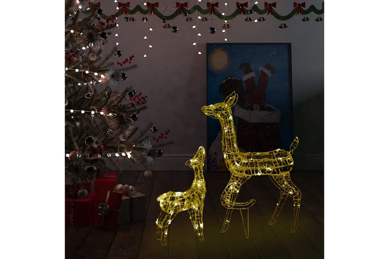 Juldekoration ren akryl 160 LED varmvit - Vit - Julbelysning - Julbelysning utomhus