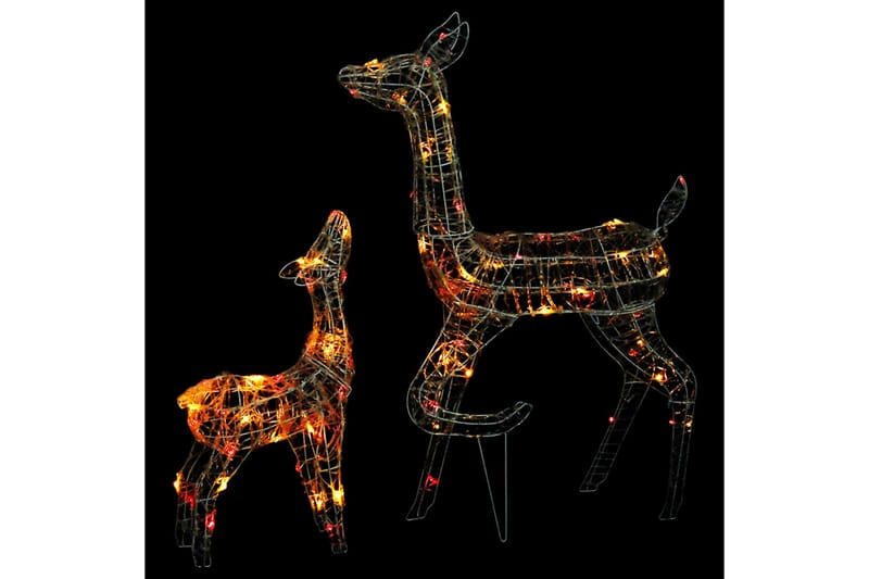 Juldekoration renfamilj akryl 160 LED flerfärgad - Flerfärgad - Belysning - Julbelysning