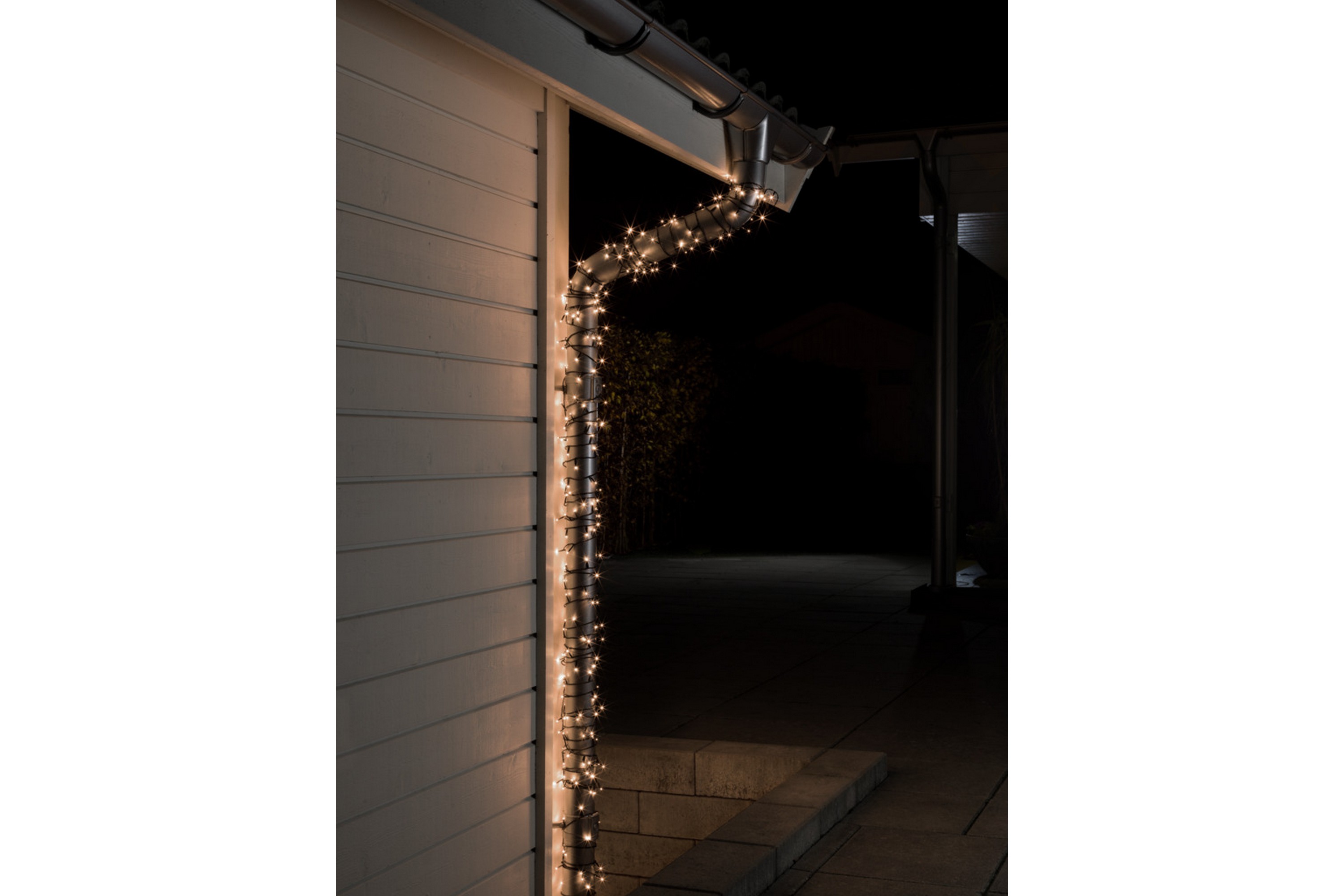 Konstsmide Slinga 1000 varmvita LED Svart – Konstsmide