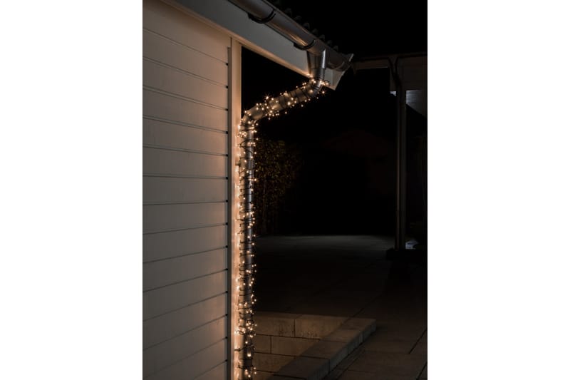 Konstsmide Slinga 1000 varmvita LED Svart - Julbelysning - Balkongbelysning - Ljusslinga
