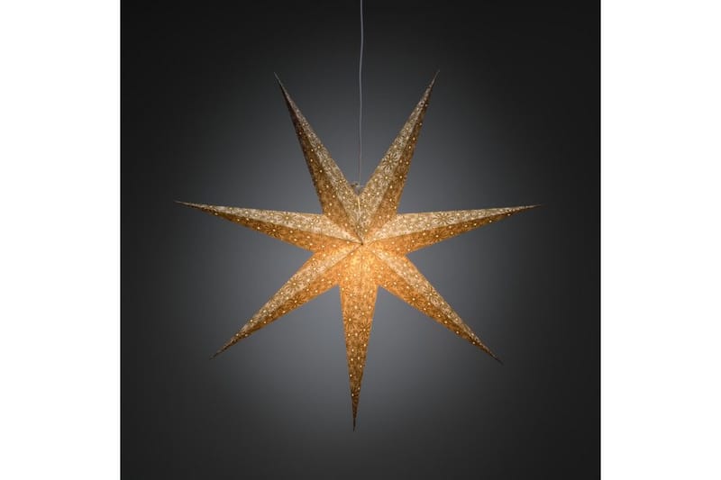 Konstsmide Pappersstjärna vit/guld 78cm - Konstsmide - Julbelysning - Adventsstjärna