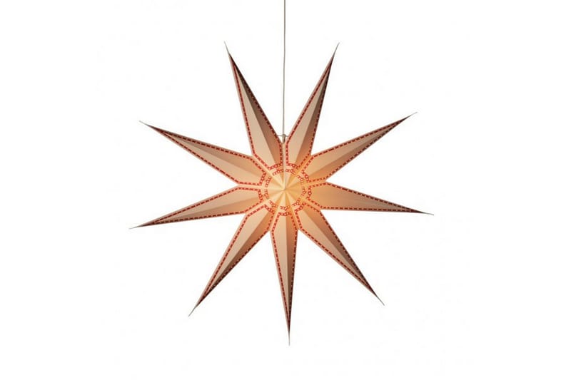 Konstsmide Pappersstjärna 115cm vit/röd - Konstsmide - Julbelysning - Adventsstjärna