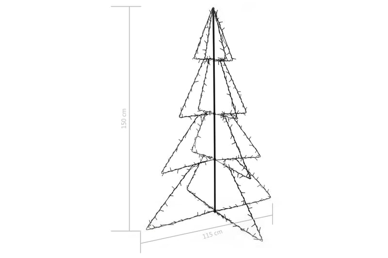 Ljuskon för julgran 240 LED inne/ute 115x150 cm - Julbelysning - Julbelysning utomhus