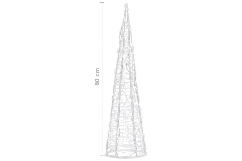 Ljuskon LED pyramid akryl varmvit 60 cm - Vit - Julbelysning - Julbelysning utomhus