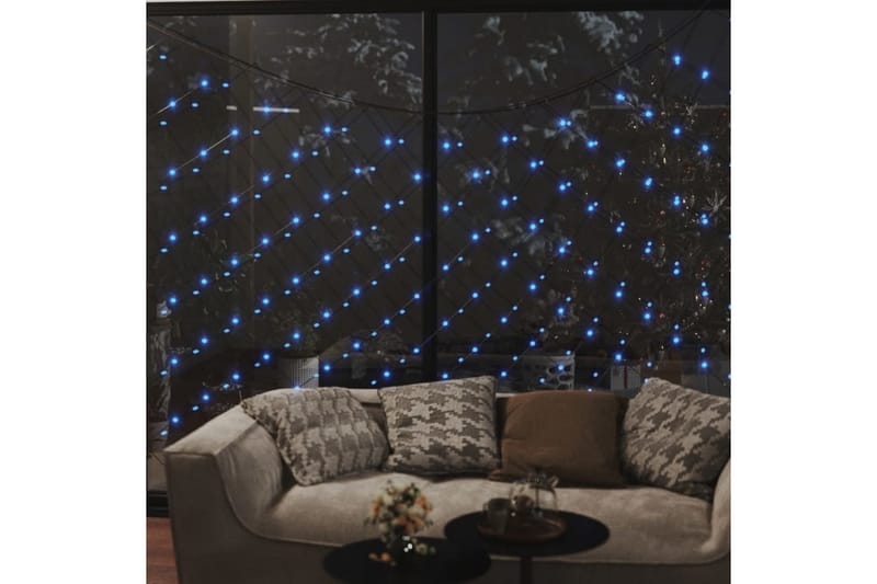 Ljusnät blå 4x4 m 544 LED inne/ute - Blå - Julbelysning - Julbelysning utomhus