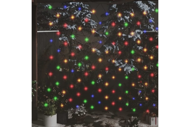 Ljusnät flerfärgad 4x4 m 544 LED inne/ute - Flerfärgad - Julbelysning - Julbelysning utomhus