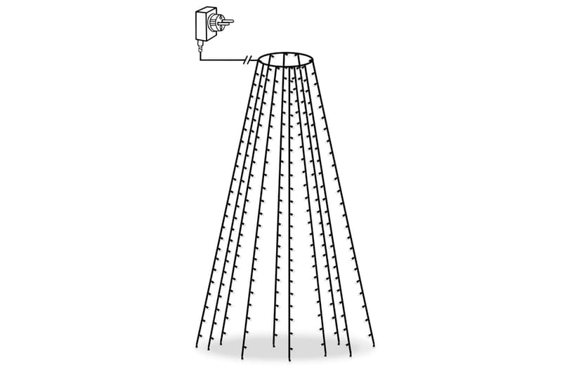 Ljusnät för julgran 250 LED 250 cm - Grön - Julbelysning - Julgransbelysning