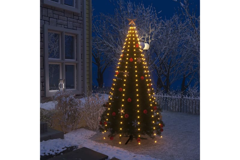 Ljusnät för julgran 250 LED 250 cm - Grön - Julbelysning - Julgransbelysning