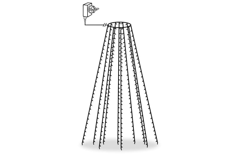 Ljusnät för julgran 300 LED 300 cm - Grön - Julbelysning - Julgransbelysning